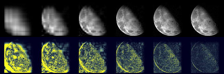 Truncated SVD sequence (moon)