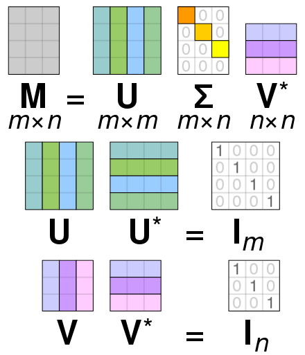 SVD matrices