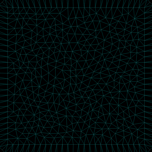 Delaunay triangulation mesh