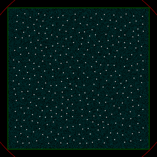 Mountain peak points with varying separation radius