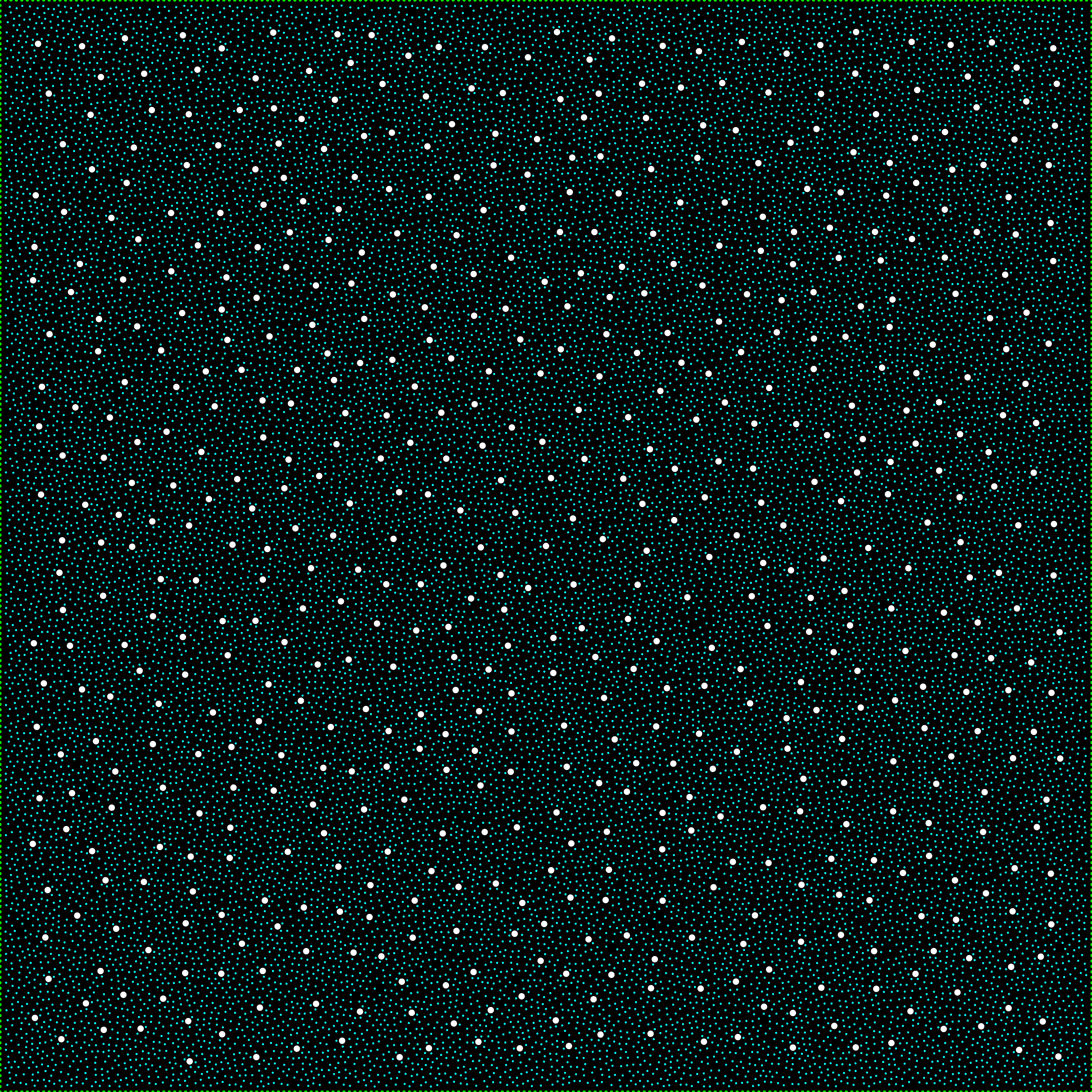 Mountain peak seed points visualization