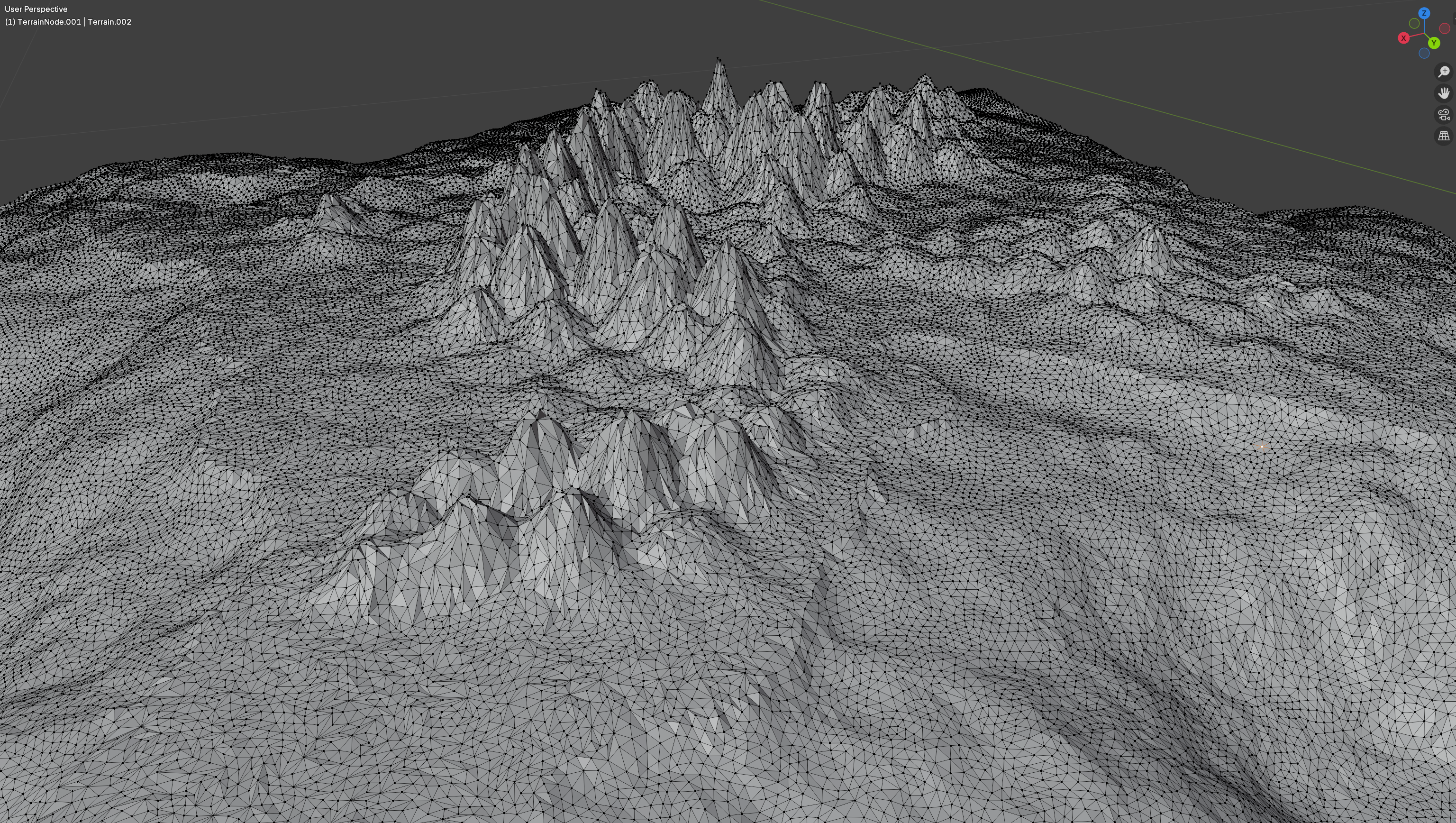 Terrain mesh visualization