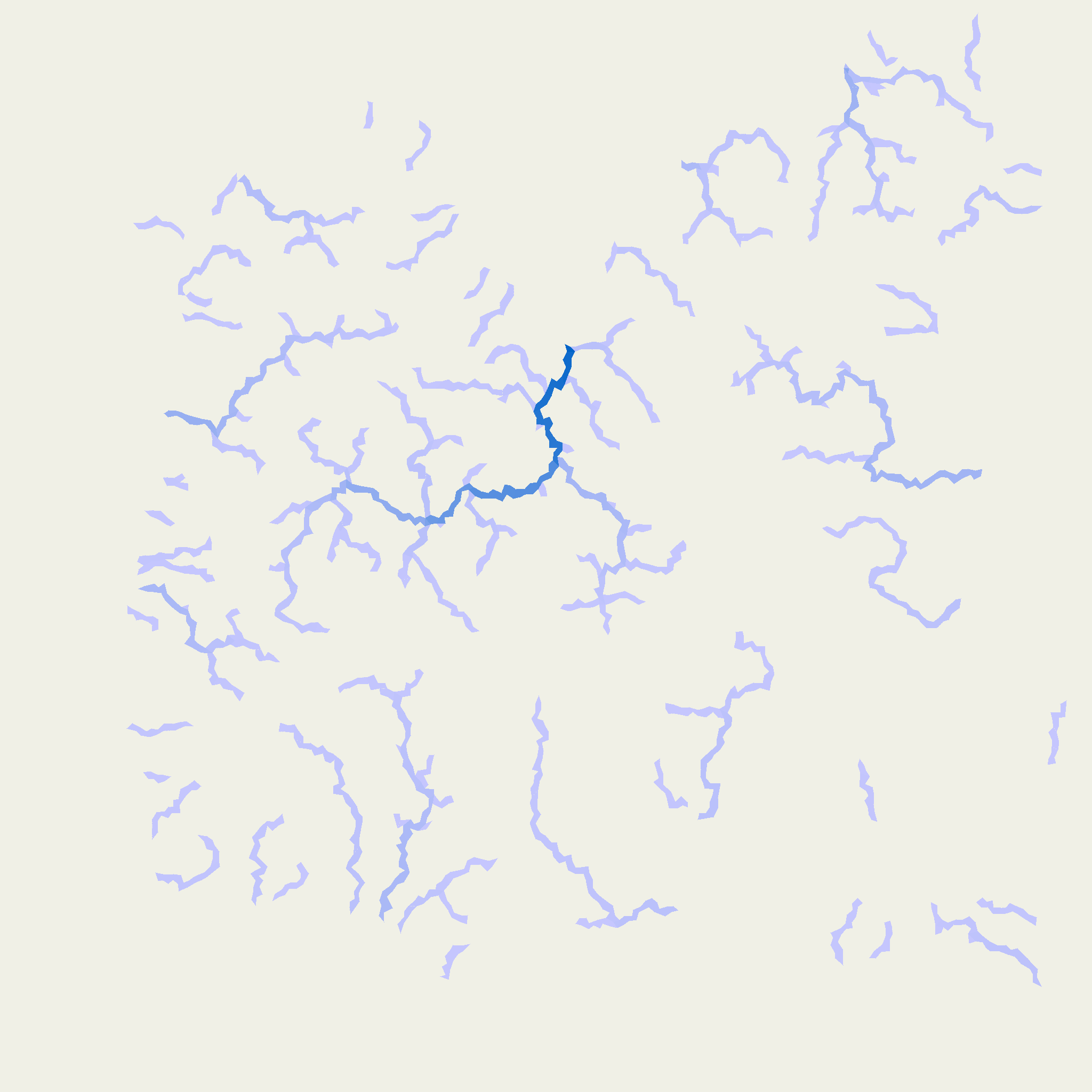 Flow accumulation visualization