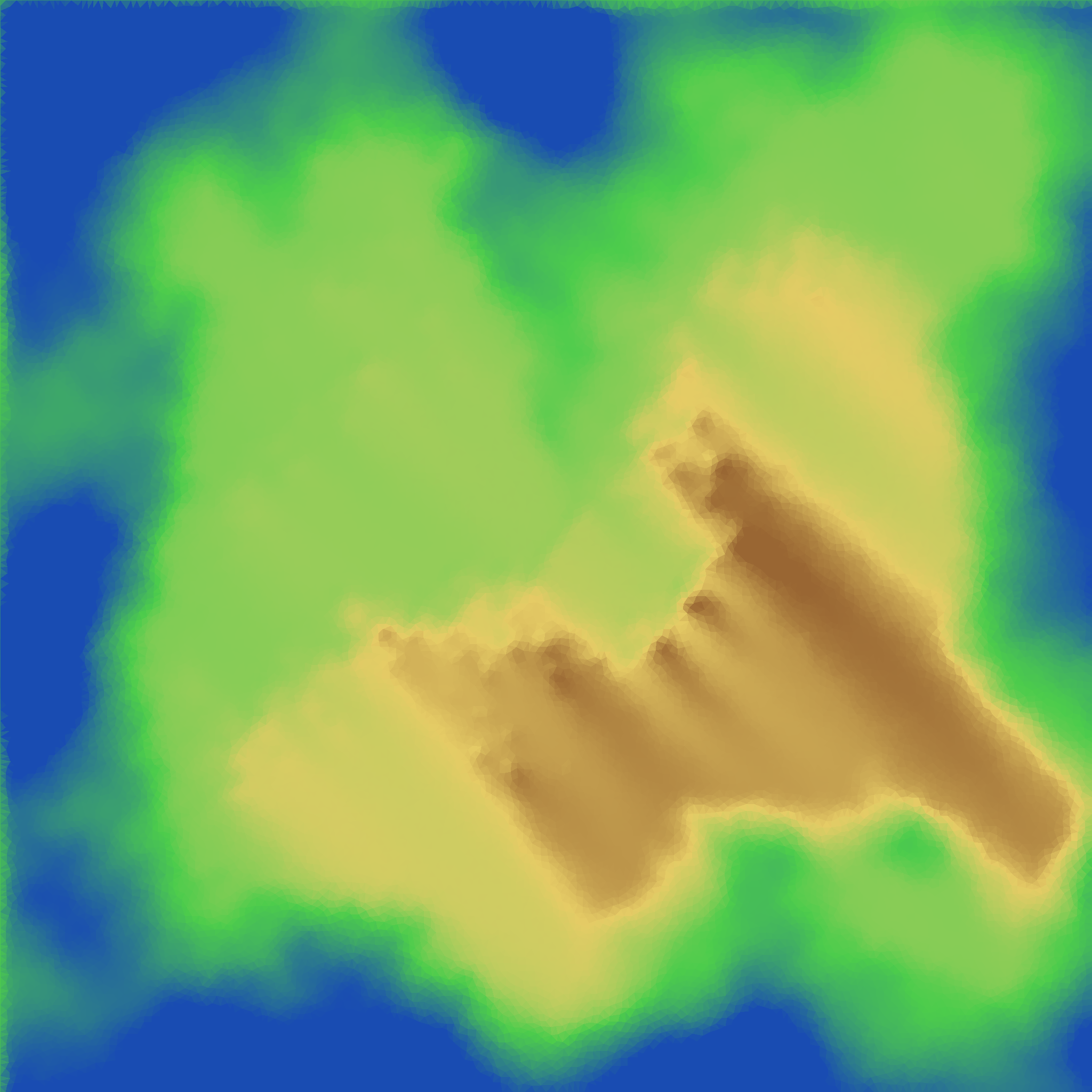 Moisture distribution map